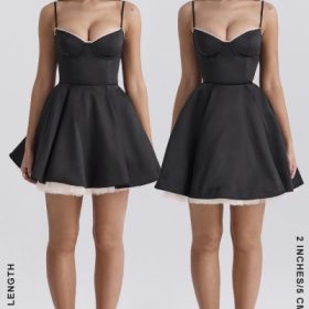 Minimoiselle Black Tulle Mini Dress - Image 19