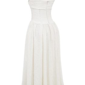 Vivien White Broderie Anglais Midi Sundress - Image 3