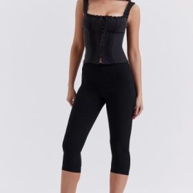 Halima Black Capri Trousers - Image 5