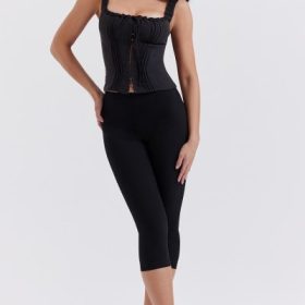 Halima Black Capri Trousers - Image 7