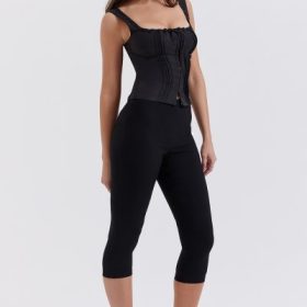 Halima Black Capri Trousers - Image 8