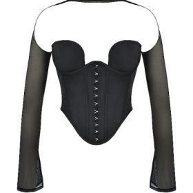 Mina Black Structured Corset - Image 2