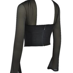 Mina Black Structured Corset - Image 3