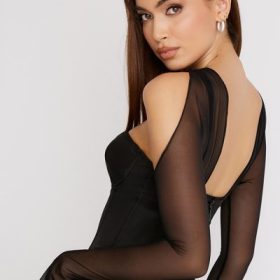 Mina Black Structured Corset - Image 11