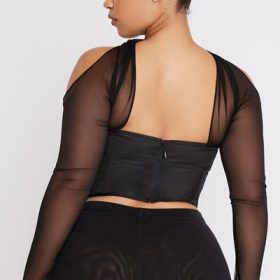 Mina Black Structured Corset - Image 13