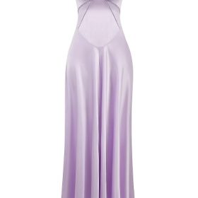 Anabella Orchid Lace Up Maxi Dress - Image 2
