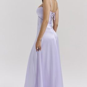 Anabella Orchid Lace Up Maxi Dress - Image 8