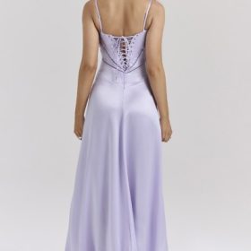 Anabella Orchid Lace Up Maxi Dress - Image 9