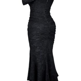 Cesca Black Floral Maxi Dress - Image 3