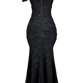 Cesca Black Floral Maxi Dress - Image 4