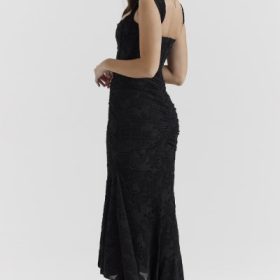 Cesca Black Floral Maxi Dress - Image 11