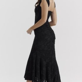 Cesca Black Floral Maxi Dress - Image 12