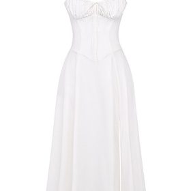 Carmen White Bustier Sundress - Image 2