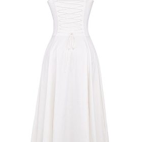 Carmen White Bustier Sundress - Image 4