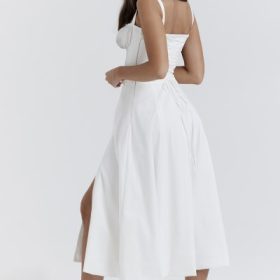 Carmen White Bustier Sundress - Image 13