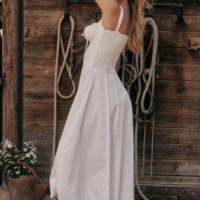 Carmen White Bustier Sundress - Image 18