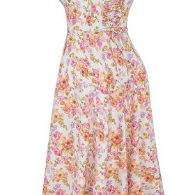 Saira Ivory Floral Midi Sundress - Image 3