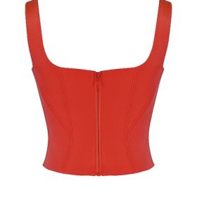 Rafa Scarlet Satin Longline Corset - Image 4