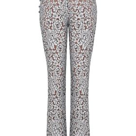 Mara Silver Metallic Lace Trousers - Image 4