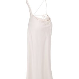 Zanab Ivory Thigh Slit Maxi Dress - Image 3