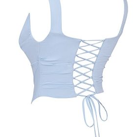 Una Soft Blue Corset - Image 3