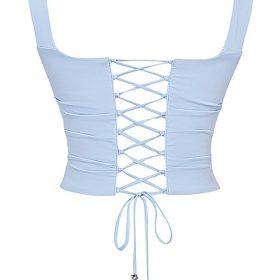 Una Soft Blue Corset - Image 4