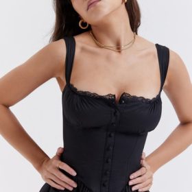 Tatiana Black Midi Sundress - Image 13