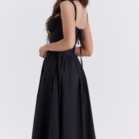 Tatiana Black Midi Sundress - Image 15