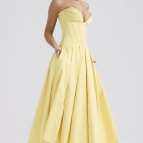 Lady Sunshine Strapless Tulle Midi Dress - Image 7