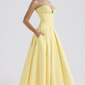 Lady Sunshine Strapless Tulle Midi Dress - Image 9