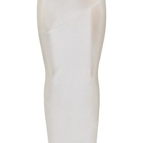Colette Shimmer Champagne Midi Skirt - Image 2
