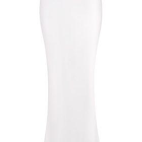 Sydel White Satin Bias Cut Maxi Skirt - Image 4
