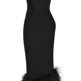 Fionula Black Strapless Corset Dress - Image 3