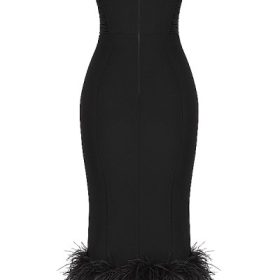 Fionula Black Strapless Corset Dress - Image 4