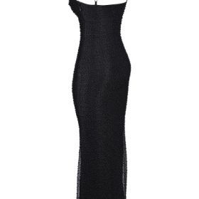 Calla Black Pearl Embellished Maxi Dress - Image 3