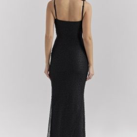 Calla Black Pearl Embellished Maxi Dress - Image 10