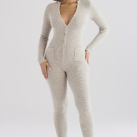 Tiggy Opal Marl Loungewear Jumpsuit - Image 6