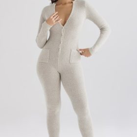 Tiggy Opal Marl Loungewear Jumpsuit - Image 8