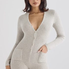 Tiggy Opal Marl Loungewear Jumpsuit - Image 9