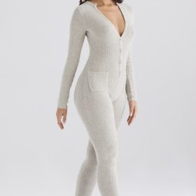 Tiggy Opal Marl Loungewear Jumpsuit - Image 11