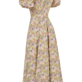 Tallulah Peony Print Puff Sleeve Midi Sundress - Image 3