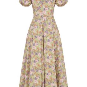 Tallulah Peony Print Puff Sleeve Midi Sundress - Image 4