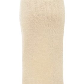 Mishka Cream Soft Boucle Knit Midi Skirt - Image 4