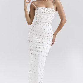 Martine Ivory Embellished Corset Wedding Gown - Image 7