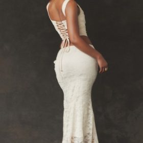 Therese Vintage Cream Lace Maxi Skirt - Image 16