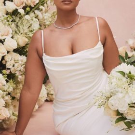 Margaux Ivory Draped Bridal Gown - Limited Edition - Image 6