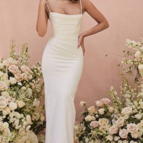 Margaux Ivory Draped Bridal Gown - Limited Edition - Image 8