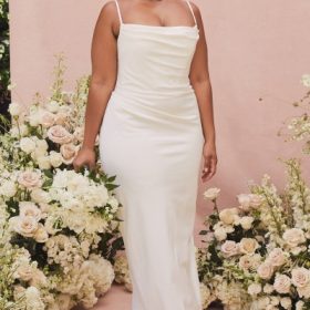 Margaux Ivory Draped Bridal Gown - Limited Edition - Image 10