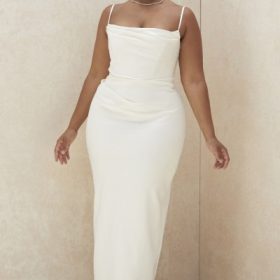 Margaux Ivory Draped Bridal Gown - Limited Edition - Image 17
