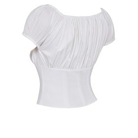 Kitty White Gathered Top - Image 3